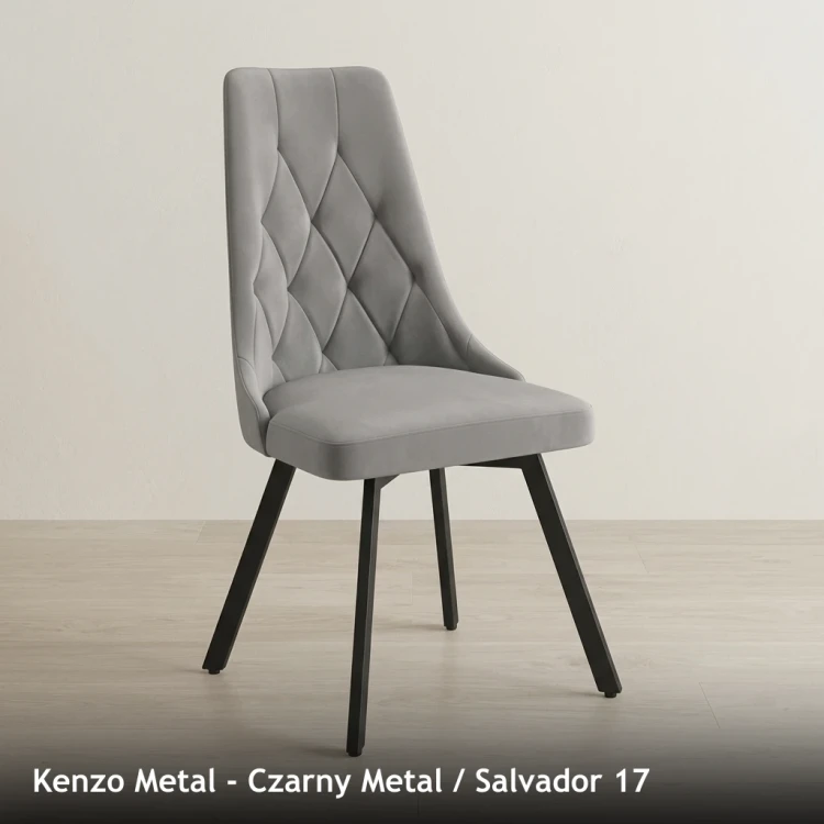 KENZO METAL - stelaż Czarny Metal, tkanina Salvador 17