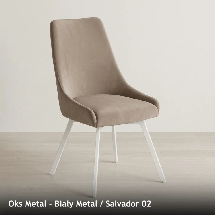 OKS METAL - stelaż Biały Metal, tkanina Salvador 02