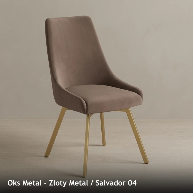 OKS METAL - stelaż Złoty Metal, tkanina Salvador 04