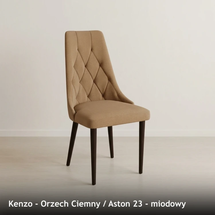 KENZO - stelaż Orzech Ciemny, tkanina Aston 23, miodowy
