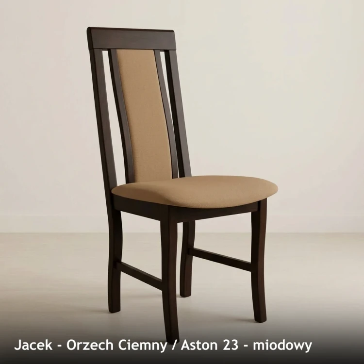 JACEK - stelaż Orzech Ciemny, tkanina Aston 23, miodowy