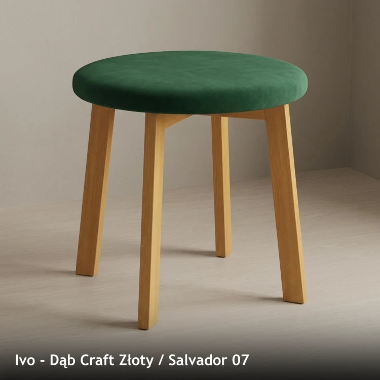 IVO - stelaż Dąb Craft Złoty, tkanina Salvador 07