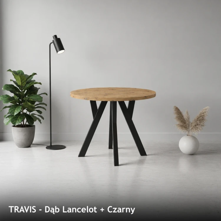 TRAVIS - Dąb Lancelot + Czarny