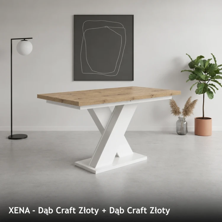 XENA - Dąb Craft Złoty + Dąb Craft Złoty