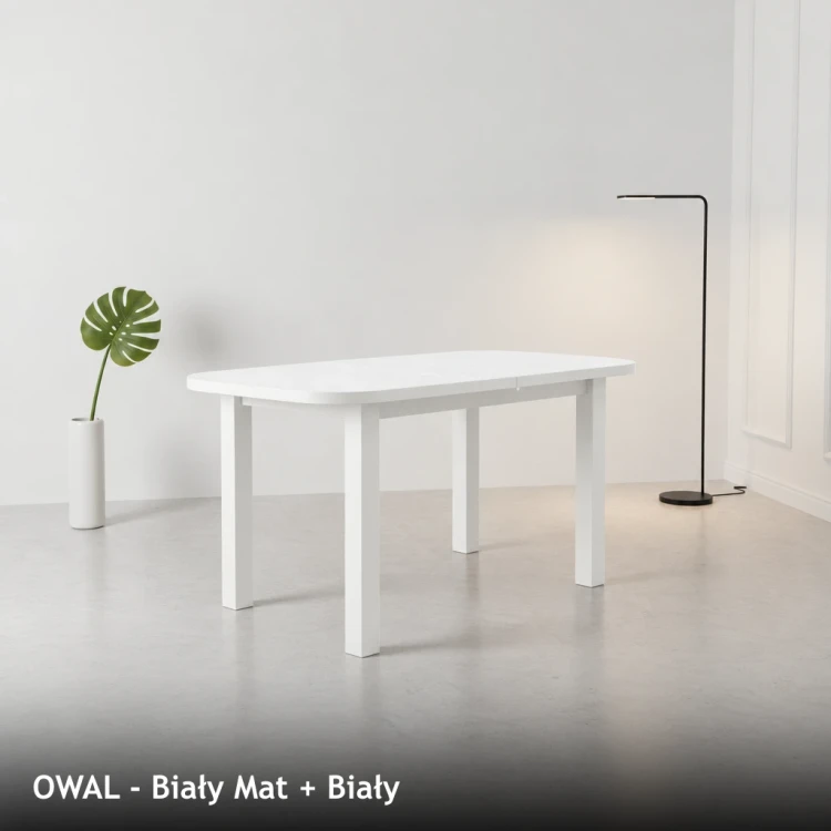 OWAL - Biały Mat + Biały