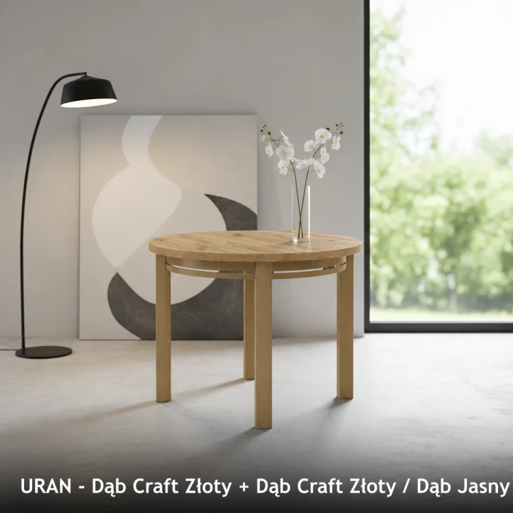 URAN - Dąb Craft Złoty + Dąb Craft Złoty / Dąb Jasny