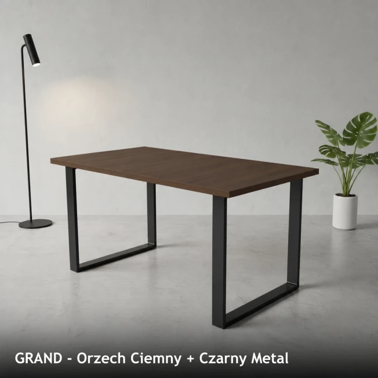 GRAND - Orzech Ciemny + Czarny Metal