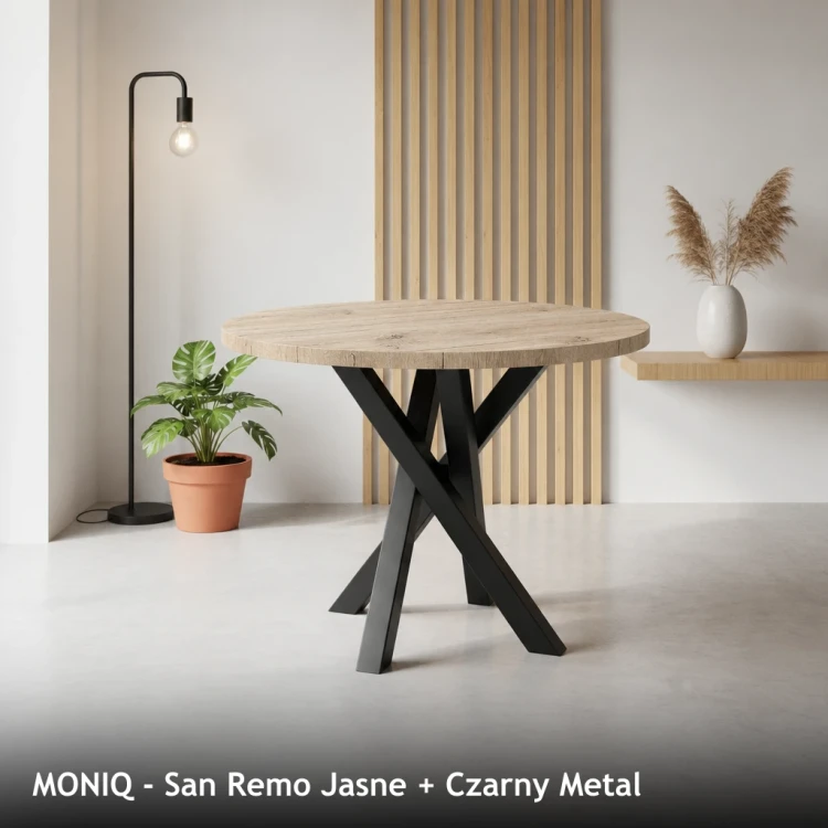 MONIQ - San Remo Jasne + Czarny Metal