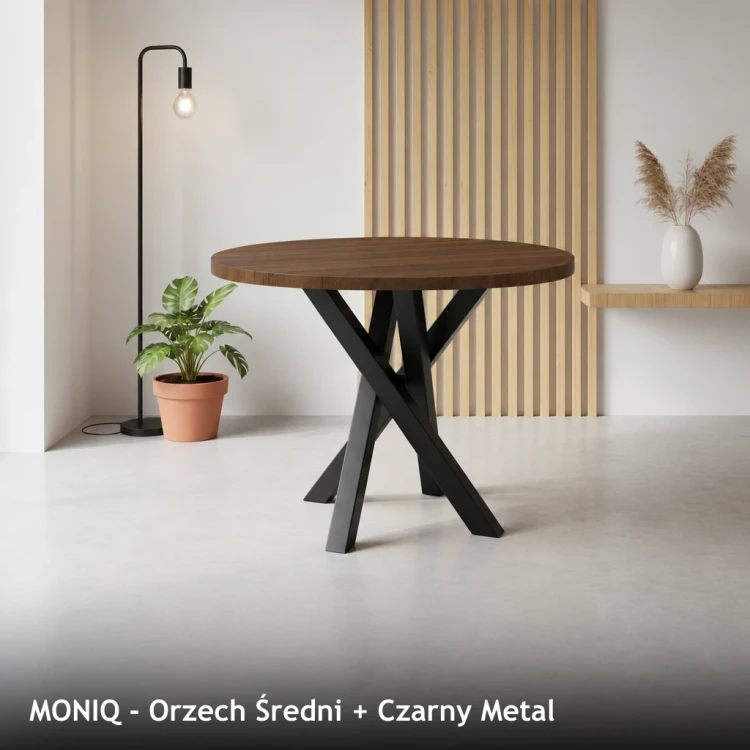 MONIQ - Orzech Średni + Czarny Metal