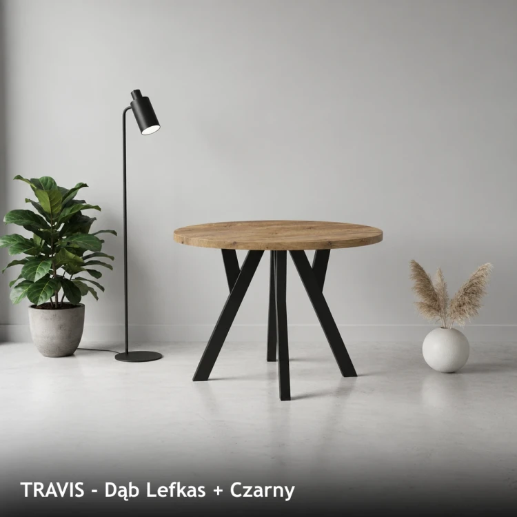 TRAVIS - Dąb Lefkas + Czarny