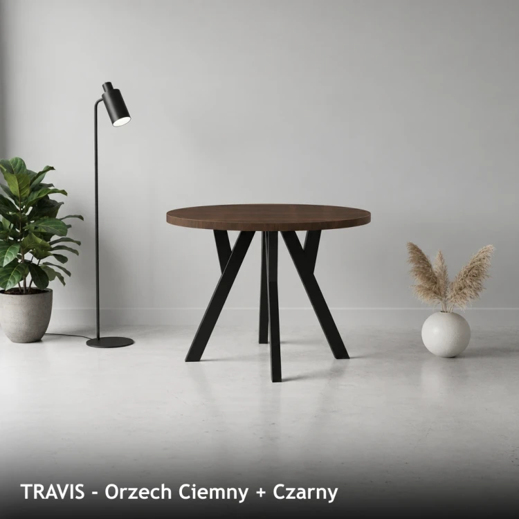 TRAVIS - Orzech Ciemny + Czarny