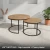 LOFT NEST DUO - Dąb Lancelot + Czarny Metal