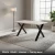 PRAGA 150x80 - Kaszmir + Czarny Metal