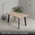 SYDNEY 150x80 - Sonoma + Czarny Metal