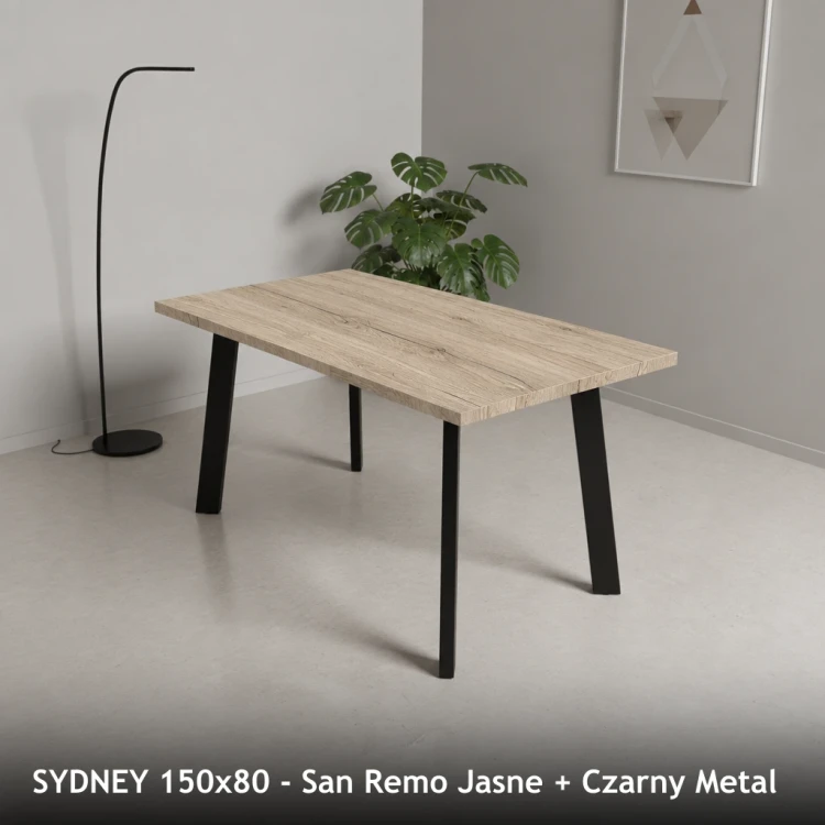 SYDNEY 150x80 - San Remo Jasne + Czarny Metal
