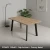 SYDNEY 150x80 - Dąb Artisan + Czarny Metal