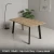 SYDNEY 150x80 - Dąb Craft Złoty + Czarny Metal