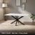 TOKIO 150x80 - Biały Mat + Czarny Metal
