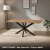 TOKIO 150x80 - Dąb Lancelot + Czarny Metal