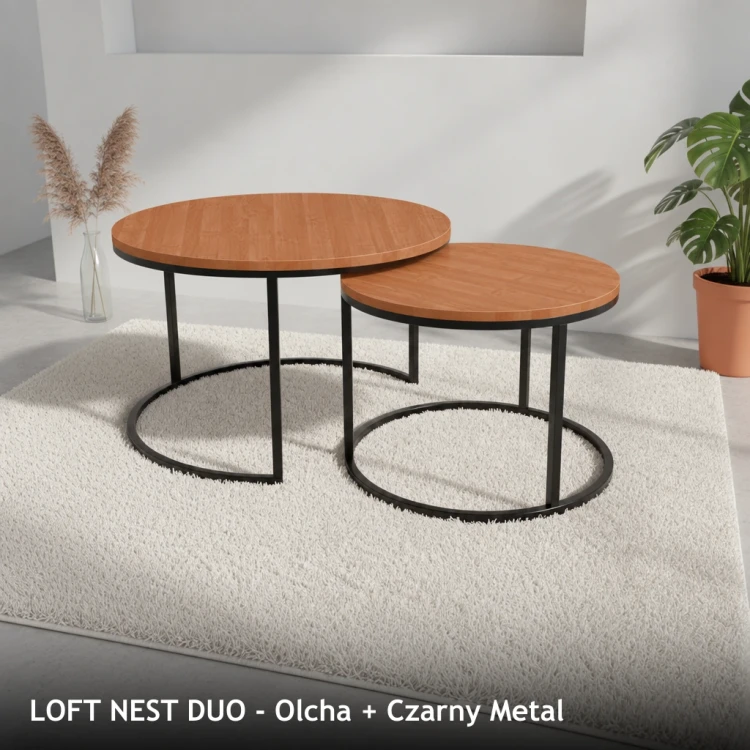 LOFT NEST DUO - Olcha + Czarny Metal