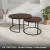 LOFT NEST DUO - Orzech Ciemny + Czarny Metal