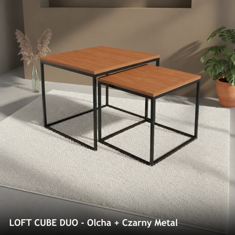 LOFT CUBE DUO - Olcha + Czarny Metal