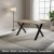 PRAGA 150x80 - San Remo Ciemne + Czarny Metal