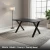 PRAGA 150x80 - Czarny + Czarny Metal
