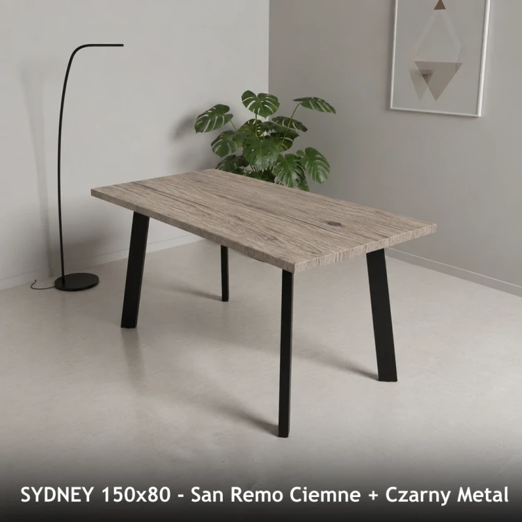 SYDNEY 150x80 - San Remo Ciemne + Czarny Metal