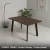 SYDNEY 150x80 - Orzech Ciemny + Czarny Metal