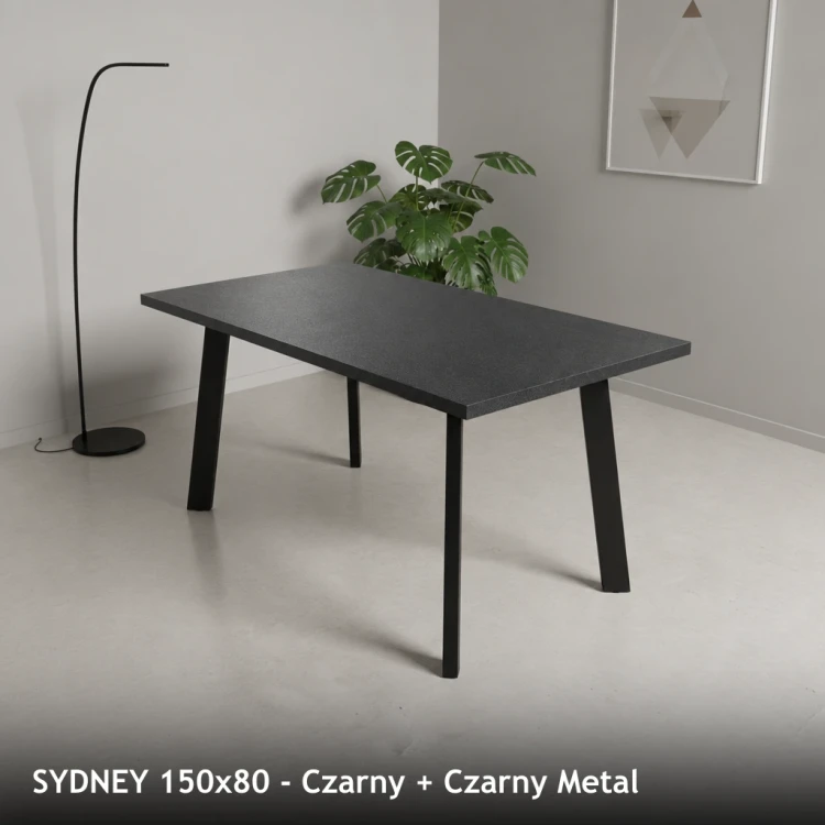 SYDNEY 150x80 - Czarny + Czarny Metal