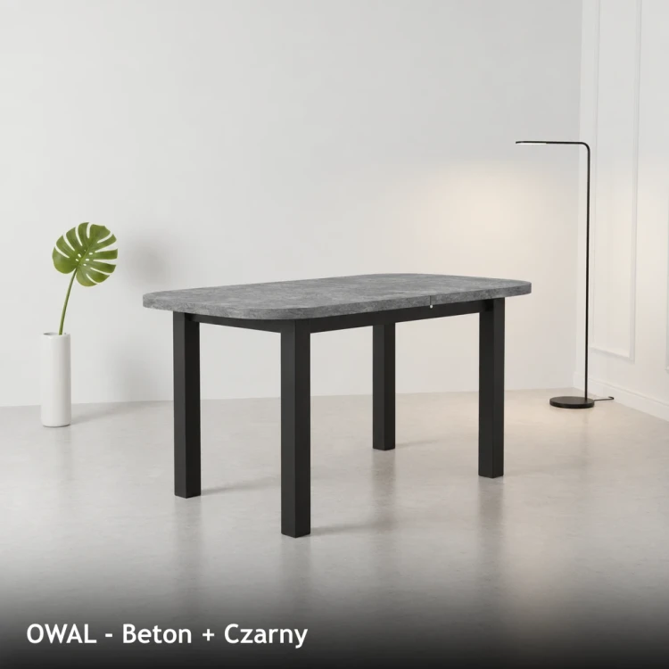 OWAL - Beton + Czarny