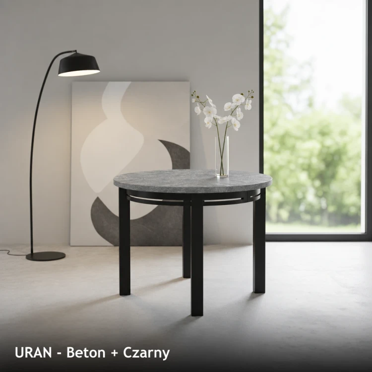 URAN - Beton + Czarny
