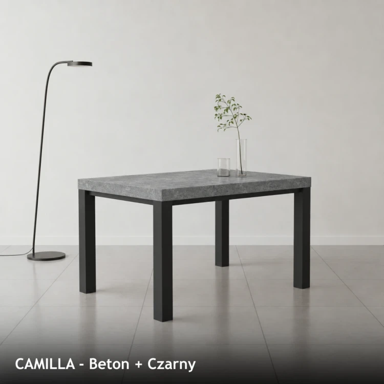 CAMILLA - Beton + Czarny