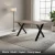 PRAGA 150x80 - Popiel + Czarny Metal
