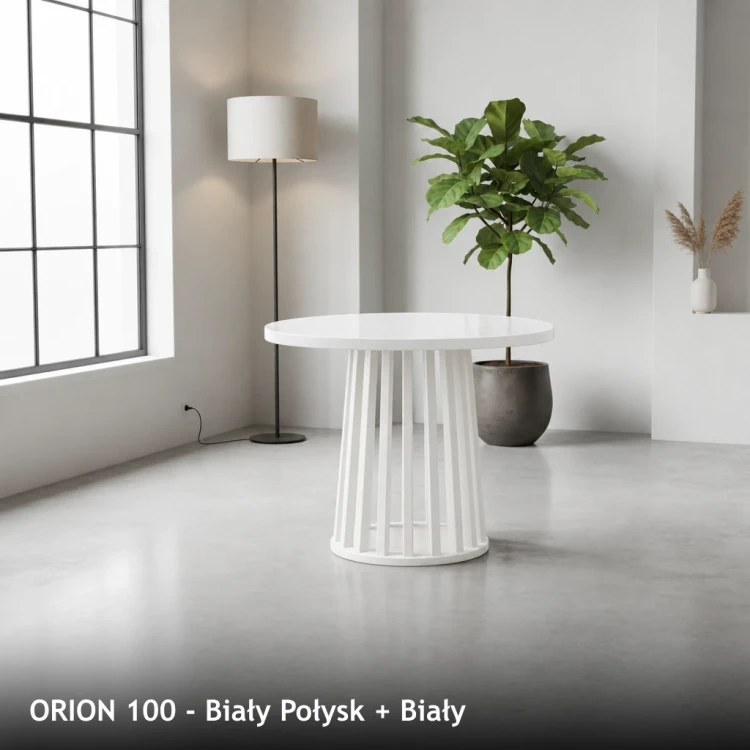 ORION - blat Biały Połysk, nogi Biały