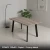 SYDNEY 150x80 - Popiel + Czarny Metal