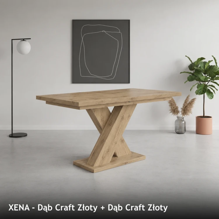 XENA - Dąb Craft Złoty + Dąb Craft Złoty