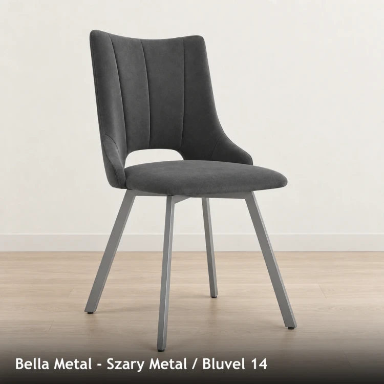 BELLA METAL - stelaż Szary Metal, tkanina Bluvel 14