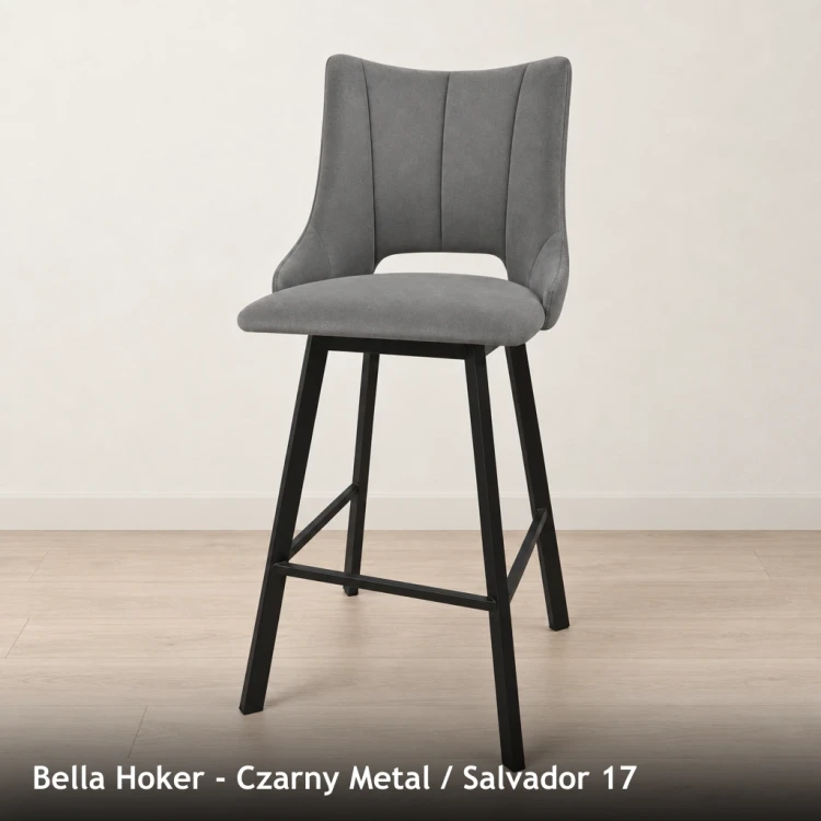BELLA HOKER - stelaż Czarny Metal, tkanina Salvador 17