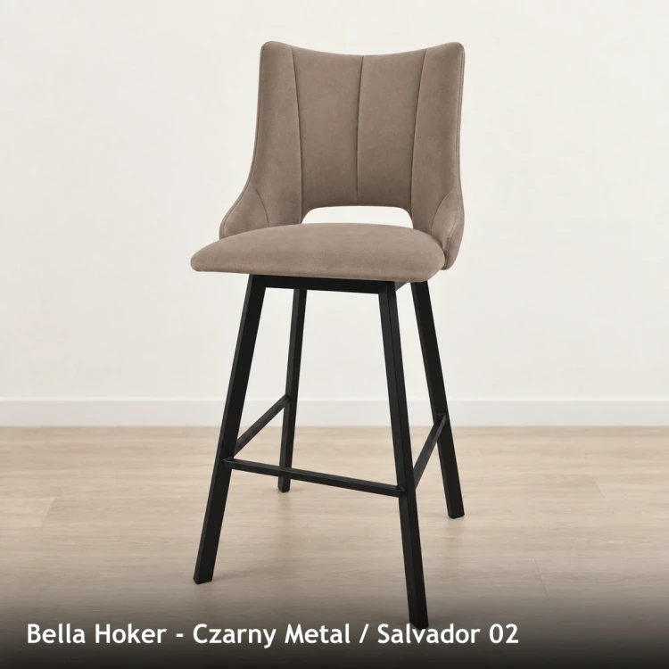 BELLA HOKER - stelaż Czarny Metal, tkanina Salvador 02