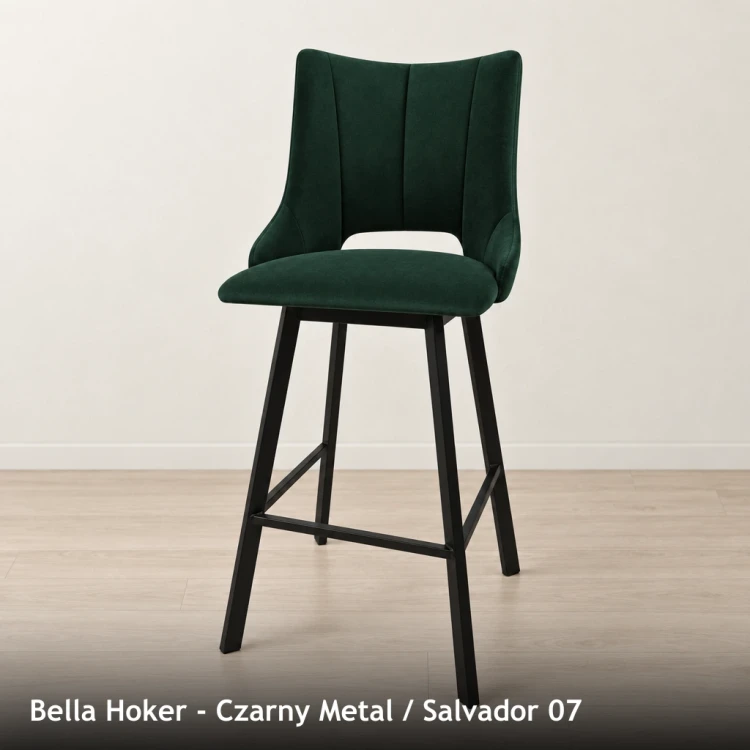 BELLA HOKER - stelaż Czarny Metal, tkanina Salvador 07