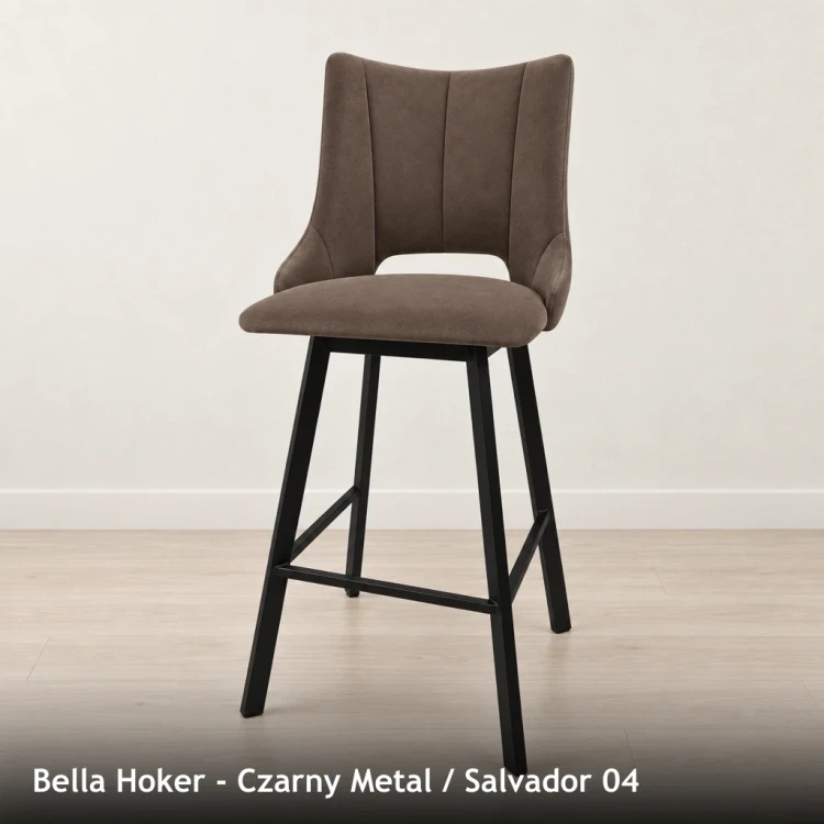 BELLA HOKER - stelaż Czarny Metal, tkanina Salvador 04