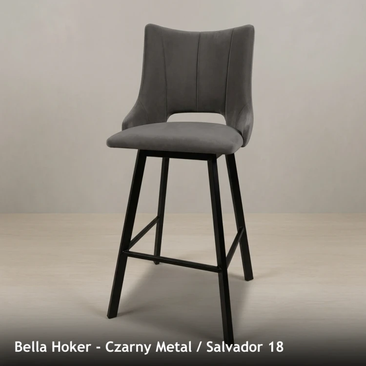 BELLA HOKER - stelaż Czarny Metal, tkanina Salvador 18