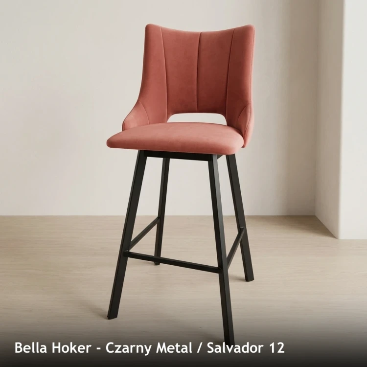 BELLA HOKER - stelaż Czarny Metal, tkanina Salvador 12