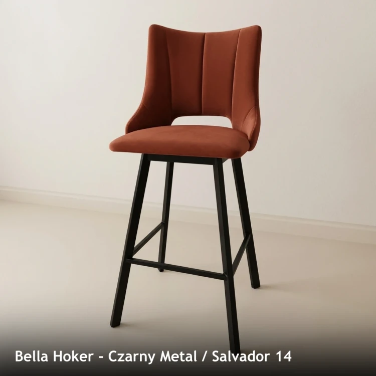 BELLA HOKER - stelaż Czarny Metal, tkanina Salvador 14