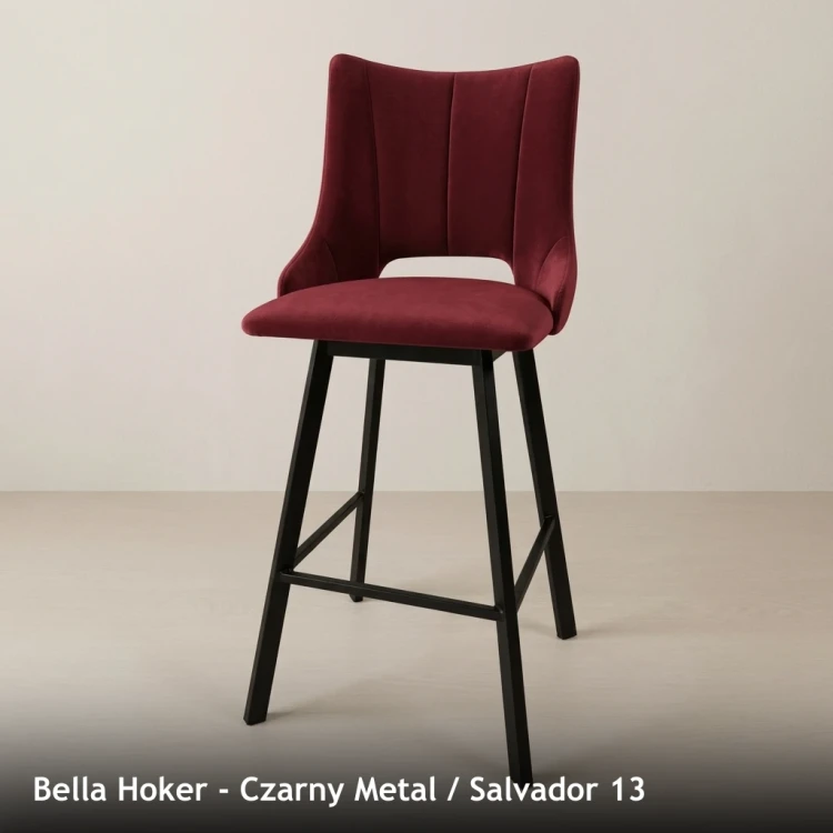 BELLA HOKER - stelaż Czarny Metal, tkanina Salvador 13