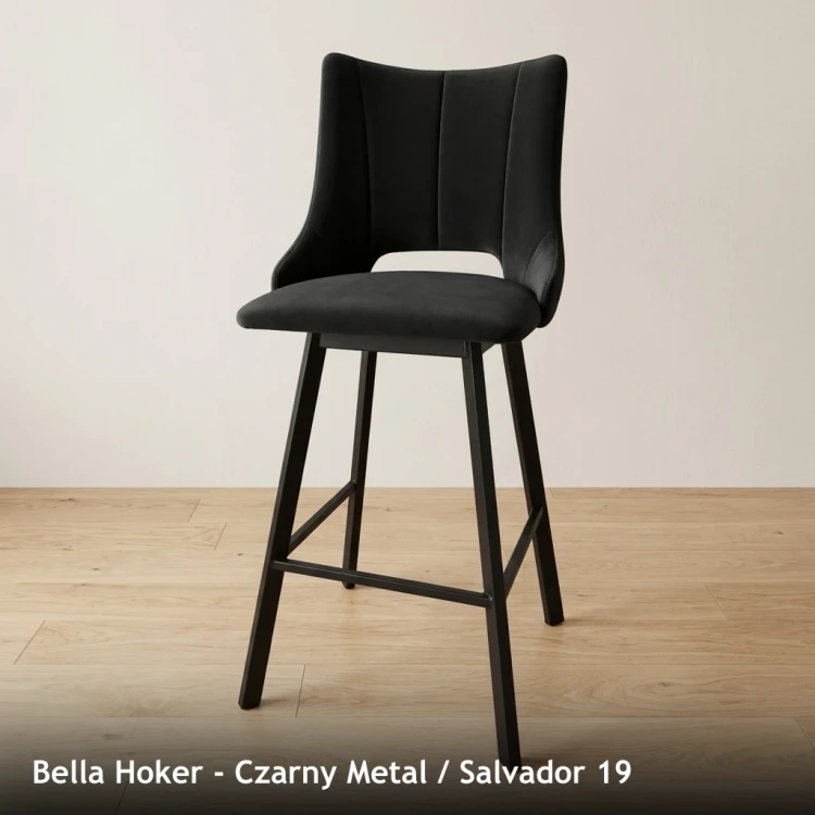 BELLA HOKER - stelaż Czarny Metal, tkanina Salvador 19