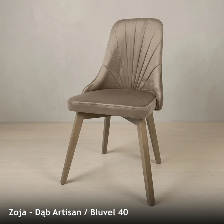 ZOJA - stelaż Dąb Artisan, tkanina Bluvel 40