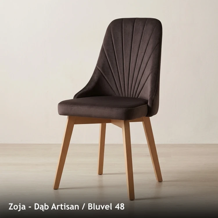 ZOJA - stelaż Dąb Artisan, tkanina Bluvel 48